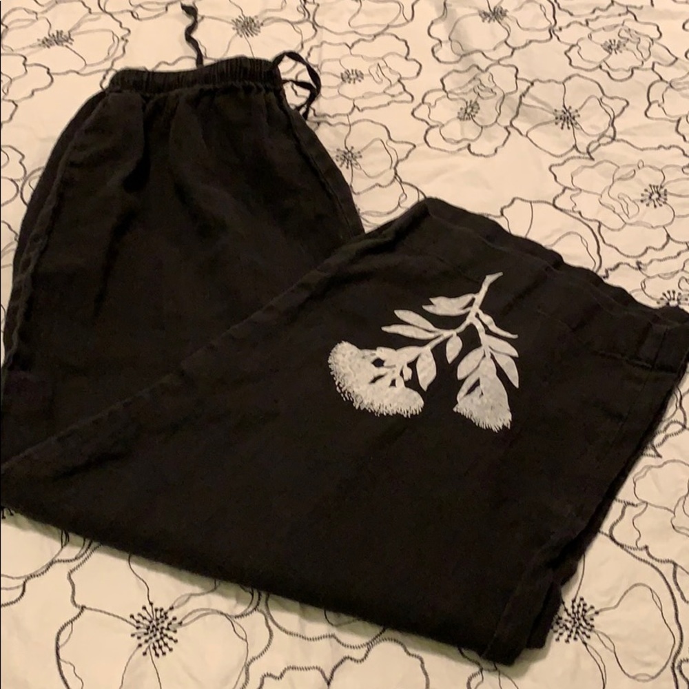 100% Linen crop pants